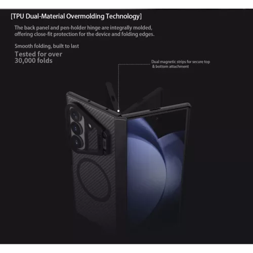 Samsung Galaxy Z Fold 8 Ultra áttetsző fekete Nillkin CamShield Prop-6902048312968 8 kép