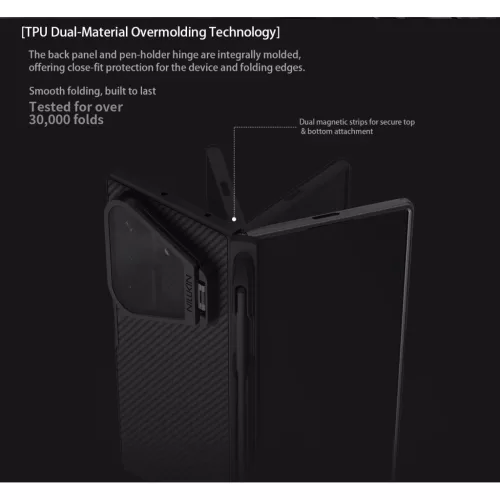 Samsung Galaxy Z Fold 8 Ultra fekete Nillkin CamShield Prop Magnetic P-6902048312975 8 kép