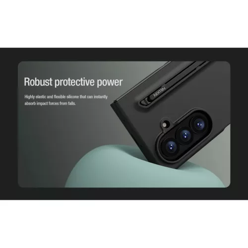 Samsung Galaxy Z Fold 8 Ultrakék Nillkin Flex Pure Fold tolltartós t-6902048313002 10 kép