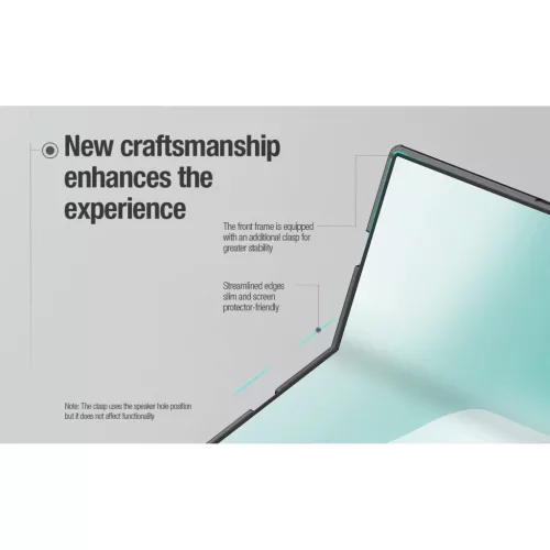Samsung Galaxy Z Fold 8 áttetsző fekete Nillkin Super Frosted FOLD M-6902048313033 10 kép