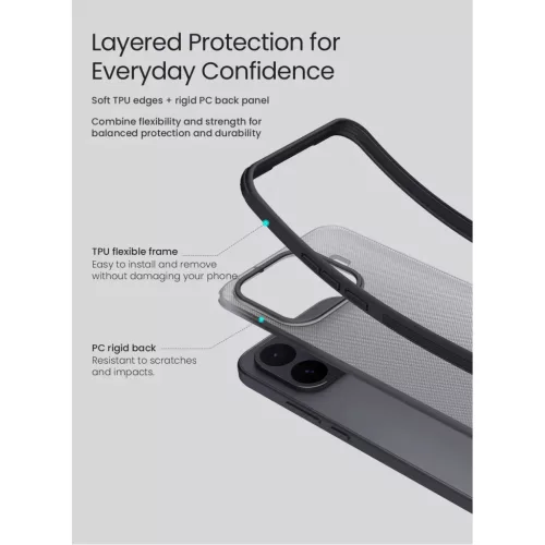 Xiaomi 17T Nillkin Super Frosted PRO fekete tok-6902048313170 4 kép