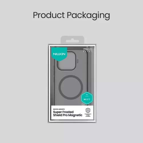 Xiaomi 17T Nillkin Super Frosted PRO Magnetic áttetsző fekete tok-6902048313200 8 kép
