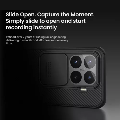 Xiaomi 17T Nillkin CamShield Pro fekete tok-6902048313217 3 kép