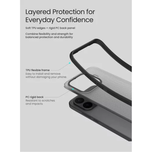 Xiaomi 17T Pro Nillkin Super Frosted PRO fekete tok-6902048313231 4 kép
