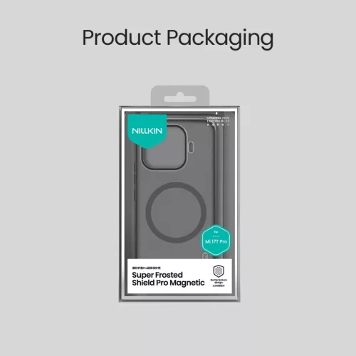 Xiaomi 17T Pro Nillkin Super Frosted PRO Magnetic átlátszó fekete t-6902048313262 9 kép