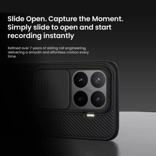 Xiaomi 17T Pro Nillkin CamShield PRO fekete kemény tok-6902048313279 3 kép