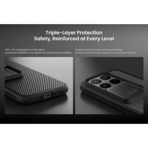 Xiaomi 17T Pro Nillkin CamShield PRO átlátszó fekete tok-6902048313286 5 kép