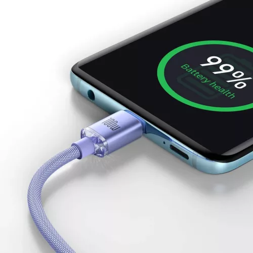 Baseus CAJY000605 Crystal Shine sorozat adatkábel USB-C - USB-C 100W -6932172602888 6 kép
