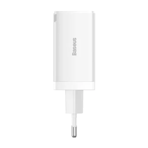 Baseus CCGP120202 GaN5 Pro Gyorstöltő USB-A + 2x USB-C 65W Fehér-6932172617516 4 kép