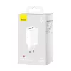 Baseus CCGP120202 GaN5 Pro Gyorstöltő USB-A + 2x USB-C 65W Fehér-6932172617516 6 kép