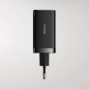Baseus CCGP120201 GaN5 Pro Gyors Töltő USB-A + 2x USB-C 65W Fekete-6932172617523 1 kép