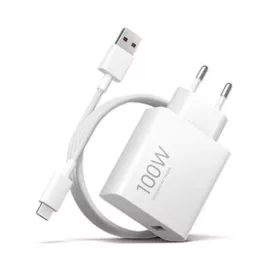   Xiaomi MDY-19-ER USB-A 100W Utazó töltő + Adatkábel 6A USB-C Fehér
