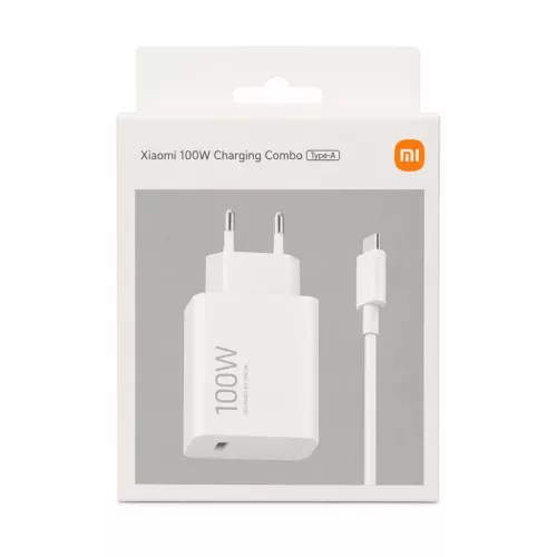 Xiaomi MDY-19-ER USB-A 100W Utazó töltő + Adatkábel 6A USB-C Fehé-6932554485337 4 kép