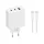 Xiaomi 2C1A (2xUSB-C,1xUSB-A) 65W GaN utazó töltő Fehér (Szervizcsomag)