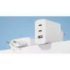 Xiaomi 2C1A (2xUSB-C,1xUSB-A) 65W GaN utazó töltő Fehér (Szervizcs-6941812737941 3 kép