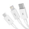Baseus CAMLTYS-02 Superior Gyors Töltő- és Adatkábel 3in1 USB-C, L-6953156205536 1 kép