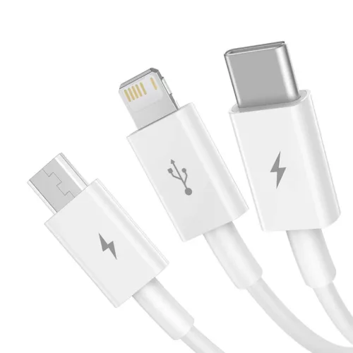 Baseus CAMLTYS-02 Superior Gyors Töltő- és Adatkábel 3in1 USB-C, L-6953156205536 2 kép