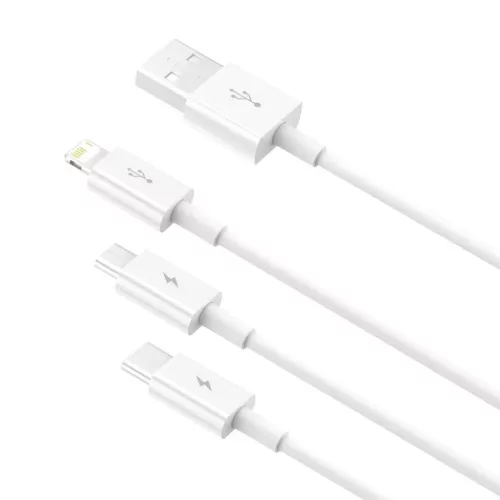 Baseus CAMLTYS-02 Superior Gyors Töltő- és Adatkábel 3in1 USB-C, L-6953156205536 4 kép