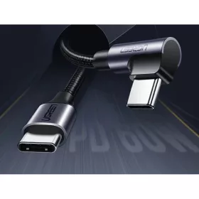 Ugreen US255 50123 USB-C (egyenes) / USB-C (szögletes) PD QC kábel 6-6957303803736 2 kép