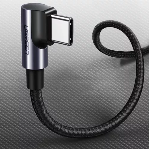 Ugreen US255 50123 USB-C (egyenes) / USB-C (szögletes) PD QC kábel 6-6957303803736 8 kép