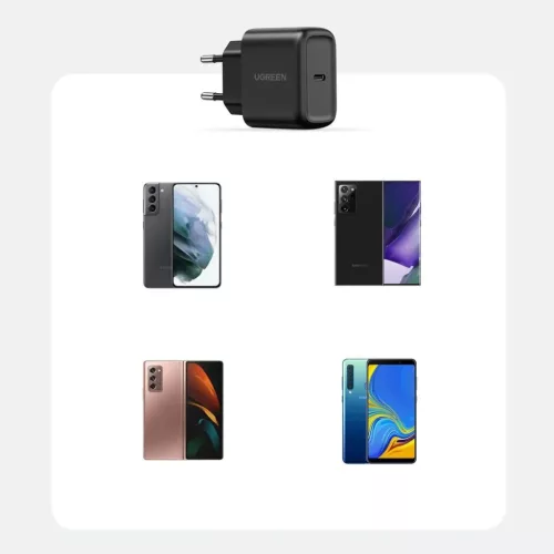 Ugreen USB Type C töltő 25W Power Delivery + USB Type C kábel 2m fe-6957303804108 6 kép