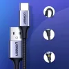 Ugreen US288 60125 USB-A / USB-C QC 3.0 3A 0.5m kábel - szürke-6957303804382 5 kép