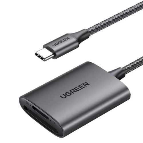 Ugreen CM401 USB C 5Gb/s SD/TF kártyaolvasó - szürke-6957303806577 1 kép
