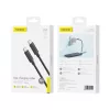FONENG kábel XS07 USB-C - USB-C PD 60W 1.2M Fekete