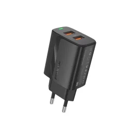 FONENG fali töltő EU63 2.4A 12W 2xUSB fekete-6970462512875 2 kép