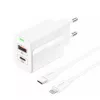 FONENG fali töltő EU66 PD 20W 1xUSB-C + 1xUSB QC3.0 + kábel USB-C --6970462515425 2 kép