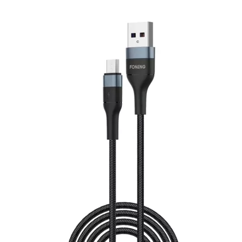 FONENG kábel X51 Micro USB 3A 2M Fekete-6970462515555 2 kép
