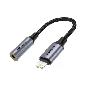FONENG adapter BM30 Lightning - JACK 3.5MM 0.14M Fekete-6970462518969 2 kép