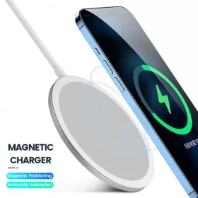 JELLICO vezeték nélküli töltő MagSafe W11 15W Fehér-6973771101037 2 kép
