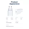 JELLICO fali töltő C8 PD 20W 1xUSB-C Fehér-6973771101280 3 kép