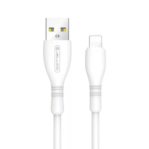 JELLICO kábel B9 Lightning 3.1A 1M Fehér-6974929201371 2 kép