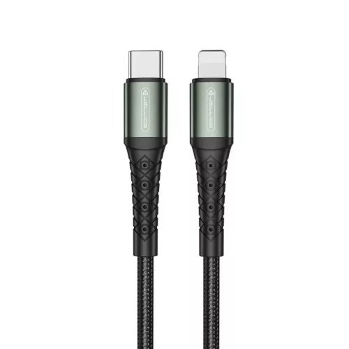 JELLICO B10 USB-C - Lightning PD 20W 1M Fekete Lightning USB kábel-6974929201609 2 kép