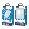 JELLICO fali töltő EU01 2.4A 12W 1xUSB + kábel Lightning Fehér-6974929202460 1 kép