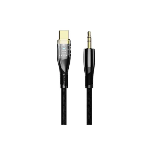 JELLICO B21 USB-C - JACK 3.5MM 1.2M kábel Fekete-6974929204211 2 kép