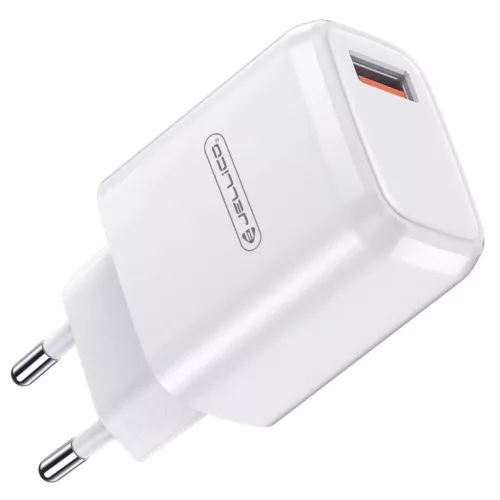 JELLICO fali töltő A77 22,5W 1xUSB QC3.0 + kábel Micro USB Fehér-6974929204556 3 kép