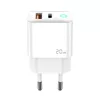 JELLICO EU11 PD 20W hálózati töltő 1xUSB-C + 1xUSB QC3.0 + kábel -6974929204945 3 kép