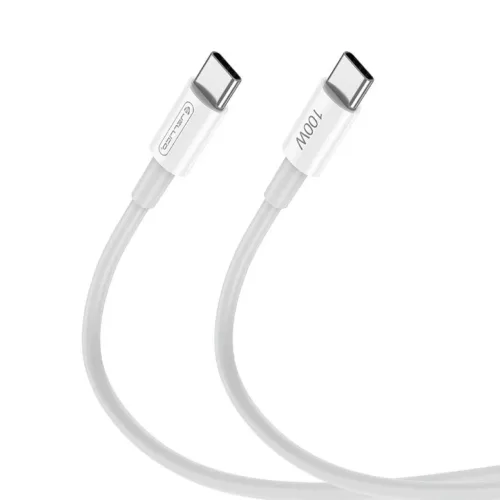 JELLICO kábel B22 USB-C - USB-C PD 100W 1M fehér-6974929204969 5 kép