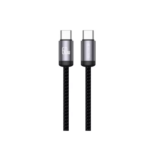 JELLICO kábel B27 USB-C - USB-C PD 60W 1M Fekete-6974929205614 2 kép