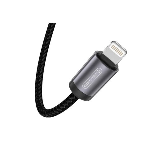 JELLICO kábel B27 USB-C - Lightning PD 30W 1M Fekete-6974929205621 4 kép