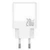JELLICO hálózati töltő EU57 PD 20W 1xUSB-C + 1xUSB QC3.0 Fehér-6974929205812 2 kép