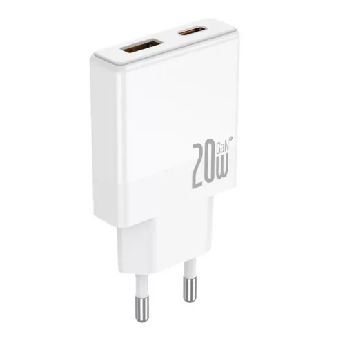 JELLICO hálózati töltő EU57 PD 20W 1xUSB-C + 1xUSB QC3.0 Fehér-6974929205812 4 kép