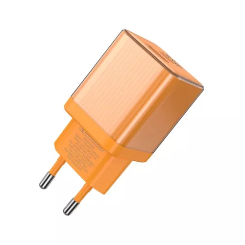 JELLICO fali töltő EU55 GaN PD 33W 1xUSB-C + 1xUSB QC3.0 Narancssár-6974929205829 4 kép