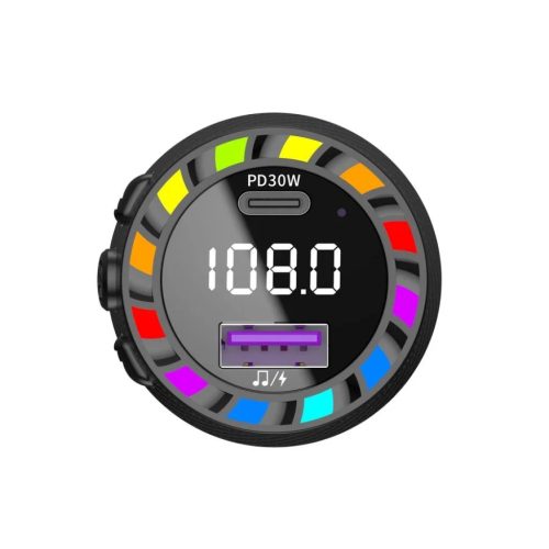 JELLICO transmitter FM FM2 PD 30W 1xUSB-C + 1xUSB QC3.0 Fekete-6974929206154 3 kép