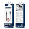 JELLICO kábel B28 USB-C - USB-C PD 60W 0.3M Fekete