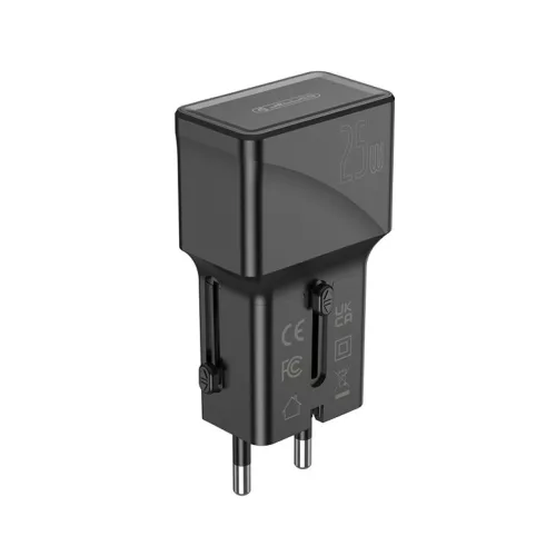 JELLICO univerzális utazó adapter S6 PD 25W 1xUSB-C + 1xUSB QC3.0 fe-6974929206758 6 kép