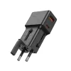JELLICO univerzális utazó adapter S6 PD 25W 1xUSB-C + 1xUSB QC3.0 fe-6974929206758 7 kép